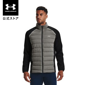 【アウトレット】公式 アンダーアーマー UNDER ARMOUR UA ストレッチ ダウン ハイブリッド ゴルフ メンズ 1366290 アウター アウトドア スポーツ ジム 運動 部活 長袖 フルジップ ポケット 撥水 ドライ リフレクト