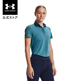 【母の日】【アウトレット】公式 アンダーアーマー UNDER ARMOUR UA ジンジャー スリーブ ポロ ストライプ ゴルフ レディース 1366344 ポロシャツ ポロ アウトドア スポーツ ジム 運動 部活 半袖 通気性 ストレッチ 吸汗 抗菌 防臭