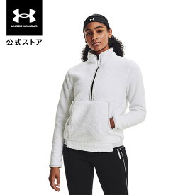 【アウトレット】公式 アンダーアーマー UNDER ARMOUR UA パイル 1/2ジップ ゴルフ レディース 1366355 ミッドレイヤー アウトドア スポーツ ジム 運動 部活 長袖 ハーフジップ アウター カンガルーポケット 撥水 ドライ 吸汗