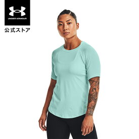 【アウトレット】公式 アンダーアーマー UNDER ARMOUR UA レディース トレーニング ラッシュ ショートスリーブ シャツ 1368178 ベースレイヤー インナー アンダーシャツ アンダーウェア 半袖 トップス ロゴ 抗菌 防臭 運動 部活 スポーツ ジム