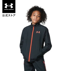 【40%OFF】公式 アンダーアーマー UNDER ARMOUR UA トリコット ライン ジャケット トレーニング キッズ 1368589 アウター アウトドア スポーツ ジム 運動 部活 ジュニア ボーイズ ガールズ 長袖 フルジップ コールドギア 吸汗 速乾 ポケット 撥水 ドライ