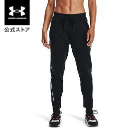 【母の日】【アウトレット】公式 アンダーアーマー UNDER ARMOUR UA ラッシュ トリコット パンツ トレーニング レディース 1368741 フリース 起毛 ロングパンツ スウェットパンツ ウィメンズ ロゴ ポケット 裏起毛 防寒 アウトドア スポーツ ジム 運動 部活