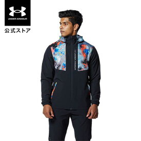 【50%OFF】【父の日】公式 アンダーアーマー UNDER ARMOUR UA トリコット ライン ウーブン ジャケット トレーニング メンズ 1368950 アウター 長袖 ジップアップ パーカー フーディー ロゴ 撥水 ポケット 裏起毛 防寒 アウトドア スポーツ ジム 運動 部活