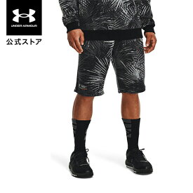 【アウトレット】公式 アンダーアーマー UNDER ARMOUR UA メンズ トレーニング ライバルフリース ショーツ プリント 1370348 フリース 起毛 パンツ ハーフパンツ 半ズボン 裏起毛 コットンフリース 吸汗速乾 スポーツウェア アウトドア スポーツ ウェア ウエア 運動 部活