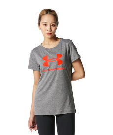 【母の日】【30%OFF】公式 アンダーアーマー UNDER ARMOUR レディース トレーニング Tシャツ UA テック ショートスリーブTシャツ 〈ビッグロゴ〉 半袖ウィメンズ1378308 半袖Tシャツ 吸汗速乾 抗菌防臭 スポーツウェア スポーツ アウトドア ジム ランニング ウェア 部活