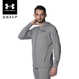 【アウトレット】【父の日】公式 アンダーアーマー UNDER ARMOUR UA メンズ トレーニング テック テリー フルジップ フーディー 1371925 スウェット 長袖 トップス ジップアップ パーカー ロゴ ポケット 軽量 裏起毛 吸汗速乾 アウトドア スポーツ ジム 運動 部活