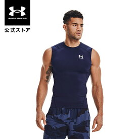 公式 アンダーアーマー UNDER ARMOUR メンズ トレーニング ベースレイヤー UA ヒートギア ヒートギアアーマー コンプレッション スリーブレス シャツ アンダーシャツ インナー ノースリーブ タンクトップ 1361522