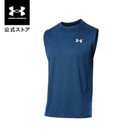 【父の日】公式 アンダーアーマー UNDER ARMOUR メンズ トレーニング Tシャツ UA テック スリーブレス ノースリーブ タンクトップ 1367452 ジム 速乾 抗菌 防臭 フィット 吸汗 伸縮 ストレッチ タンクトップ ノースリーブ シャツ スリーブレス