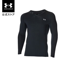 公式 アンダーアーマー UNDER ARMOUR メンズ ゴルフ ベースレイヤー UA ヒートギア フィッティド ロングスリーブ Vネック シャツ アンダーシャツ インナー 長袖 1371673 アウトドア スポーツ ジム 運動 部活 吸汗 速乾 伸縮 ドライ ストレッチ ドライ 抗菌 防臭 耐久