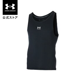 公式 アンダーアーマー UNDER ARMOUR メンズ バスケットボール ベースレイヤー UA ヒートギア コンプレッション スリーブレス タンク バスケ アンダーシャツ インナー ノースリーブ タンクトップ 1371947