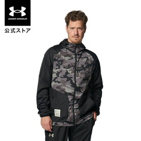 【40%OFF】公式 アンダーアーマー UNDER ARMOUR UA メンズ ベースボール 野球 ジャケット アウター ハイブリッド フルジップ ジャケット 1375377 長袖 ジップアップ フーディー アウター トレーニング カモ 迷彩 ロゴ ポケット 撥水 アウトドア スポーツ ジム