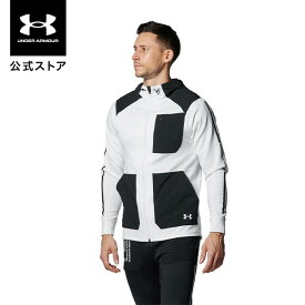 【50%OFF】【父の日】公式 アンダーアーマー UNDER ARMOUR メンズ トレーニング ジャージ UA アーマーニット フルジップ ジャケット 1378380 アウトドア スポーツ ジム 運動 部活 長袖 アウター 伸縮 ニット 伸縮 ストレッチ フード ポケット 吸汗 ドライ