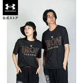 【50%OFF】公式 アンダーアーマー UNDER ARMOUR メンズ トレーニング Tシャツ UAプロジェクトロック パラダイス ショートスリーブTシャツ 半袖 1379837 スポーツ 運動 ジム 部活 ビッグプリント 吸汗 速乾