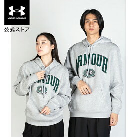 【30%OFF】公式 アンダーアーマー UNDER ARMOUR メンズ トレーニング UAカレッジエイト フリース フーディー 1381332 アウトドア スポーツ ジム 運動 部活 パーカー フード 長袖 保温 軽量 速乾 厚手 コットン カンガルーポケット 裏起毛