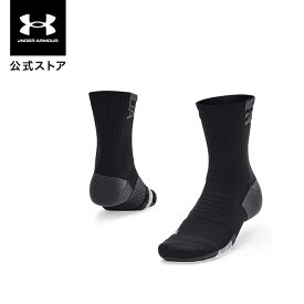 公式 アンダーアーマー UNDER ARMOUR UA UAアーマードライ プレーメーカー ミッドクルー ソックス（トレーニング/UNISEX） 1376229 靴下 メンズ ウィメンズ キッズ ジム レディース ジュニア フィット 滑り止め 機能性 ドライ