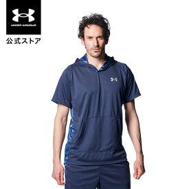 【50%OFF】公式 アンダーアーマー UNDER ARMOUR メンズ ベースボール ジャージ UA ショートスリーブ フーディー野球 1378240 アウトドア スポーツ ジム 運動 部活 半袖 フード 通気性 ニット カンガルーポケット ドロップテール