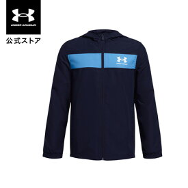 【50％OFF】公式 アンダーアーマー UNDER ARMOUR UA UAスポーツスタイル ウインドブレーカー（トレーニング/BOYS） 1370183 ジャケット アウター ウインドブレーカー アウトドア スポーツ ジム 部活 キッズ ジュニア 子供服 ボーイズ 長袖 フード 撥水 耐久 ポケット ドライ