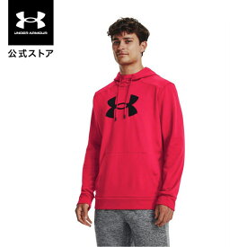 【50％OFF】公式 アンダーアーマー UNDER ARMOUR UA UAアーマーフリース ビッグロゴ フーディー（トレーニング/MEN） 1379743 アウトドア スポーツ ジム 運動 部活 メンズ 長袖 パーカー フード 裏起毛 厚手 吸汗 速乾 ドライ カンガルーポケット 軽量 通気性 ストレッチ