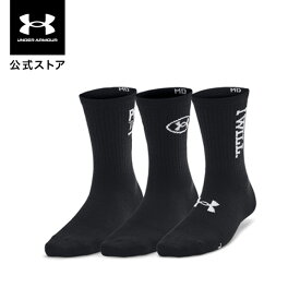 【30％OFF】公式 アンダーアーマー UNDER ARMOUR Womens Sportstyle UAエッセンシャル ノベルティ クルー ソックス （3足セット）（トレーニング/WOMEN） 1382942 アウトドア スポーツ ジム 運動 部活 レディース 靴下 軽量 通気性 速乾 クッション 柔軟 メッシュ