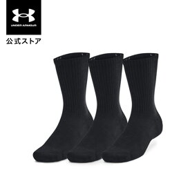 公式 アンダーアーマー UNDER ARMOUR Unisex Train 靴下 UAトレーニング コットン クルー ソックス （3足セット）（トレーニング/UNISEX） メンズ ウィメンズ キッズ 1386311 アウトドア スポーツ ジム 運動 部活 レディース ジュニア クッション 吸汗 速乾