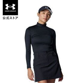 公式 アンダーアーマー UNDER ARMOUR UA UAコールドギアインフラレッド コンプレッション ロングスリーブ モックネック シャツ（ゴルフ/WOMEN） 1388324 アンダーシャツ ベースレイヤー インナー 長袖 ウィメンズ レディース スポーツ ジム 運動 部活 遠赤外線
