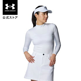 公式 アンダーアーマー UNDER ARMOUR UA UAコールドギアインフラレッド コンプレッション ロングスリーブ モックネック シャツ（ゴルフ/WOMEN） 1388324 アンダーシャツ ベースレイヤー インナー 長袖 ウィメンズ レディース スポーツ ジム 運動 部活 遠赤外線
