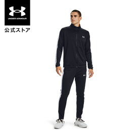 公式 アンダーアーマー UNDER ARMOUR メンズ UAライバル 二ット トラックスーツ スポーツスタイル セットアップ 上下セットアップ ジャージ上下 スポーツウェア 吸水速乾 トラックジャケット 1357139 アウトドア スポーツ ジム 運動 部活 長袖 フルジップ 長ズボン ドライ