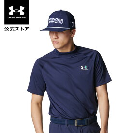 【50%OFF】公式 アンダーアーマー UNDER ARMOUR メンズ UAアーマードライ ショートスリーブ モックネック シャツ Golf Tシャツ 8100 半袖 6001250