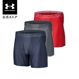 公式 アンダーアーマー UNDER ARMOUR メンズ UAパフォーマンステック 6インチ アンダーウェア （3枚セット） Train ボクサーパンツ ボクサージョック アンダーウェア 下着 0陸上 マラソン 1387414