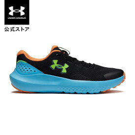 【30％OFF】公式 アンダーアーマー UNDER ARMOUR キッズ UAサージ4 Run シューズ ランシュー 0陸上 マラソン 3027103 アウトドア スポーツ ジム 運動 部活 ジュニア 子供 靴 クッション 軽量 通気性 メッシュ フィット 柔軟