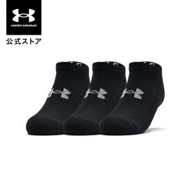 【P10倍※要エントリー 10日23:59迄】【10％OFF】公式 アンダーアーマー UNDER ARMOUR メンズ UAトレーニング コットン ノーショー ソックス （3足セット） Train 靴下 0 00 1359221 アウトドア スポーツ ジム 運動 部活 クッション 吸汗 速乾