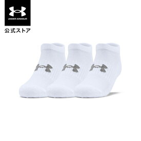 【P10倍※要エントリー 10日23:59迄】公式 アンダーアーマー UNDER ARMOUR メンズ UAトレーニング コットン ノーショー ソックス （3足セット） Train 靴下 0 00 1359221 アウトドア スポーツ ジム 運動 部活 クッション 吸汗 速乾