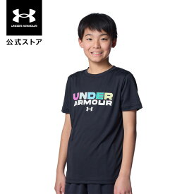 【30％OFF】公式 アンダーアーマー UNDER ARMOUR キッズ UAスピードストライド ブランド ロゴ ショートスリーブ Tシャツ Train 半袖 00 6012493 アウトドア スポーツ ジム 運動 部活 ジュニア 子供服 通気性 メッシュ 軽量 ドライ 吸汗 速乾 伸縮 ブラック/ホワイト