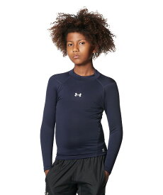 【40%OFF】公式 アンダーアーマー UNDER ARMOUR UA キッズ ボーイズ ベースボール 野球 ベースレイヤー インナー コールドギアアーマー コンプレッション ロングスリーブ モックシャツ 1375390 アンダーシャツ 長袖 子供服 ロゴ 防寒 吸汗速乾 少年野球