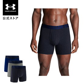 公式 アンダーアーマー UNDER ARMOUR UA UAパフォーマンスコットン 6インチ アンダーウェア （3枚セット）（トレーニング/MEN） 1387425 ボクサーパンツ ボクサージョック アンダーウェア 下着 陸上 マラソン ジム メンズ 伸縮 ドライ