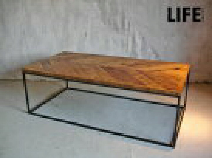 LIFE FURNITURE / ライフファニチャー ヘリンボーンテーブル