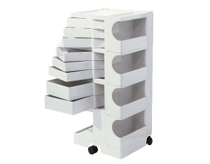 BobyWagon/�{�r�[���S�� 4�i8�g���C �z���C�g/��/White Joe Colombo/�W���G �R�����{�i�W���[�R�����{ �j�f�U�C�� 1990�N B-line/�r�[���C�� �C�^���A�� midcentury/�~�b�h�Z���`�����[�Ƌ� ���[���S�� �L��