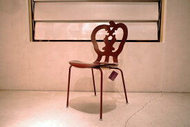 SALE 店頭展示品 by trico/バイ トリコ Silhouette Chair Victoria/シルエット チェア ヴィクトリア ウィリアム ウォレンデザイン Vintage red/ヴィンテージレッド 赤 展示入れ替え ダイニングチェア バロック調 ウッド/木製 椅子 イス デザイナーズ家具 日本製【中古】