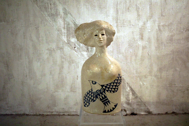 楽天市場】SALE Antique/アンティーク 女性像 彫刻 陶器 スカルプ 