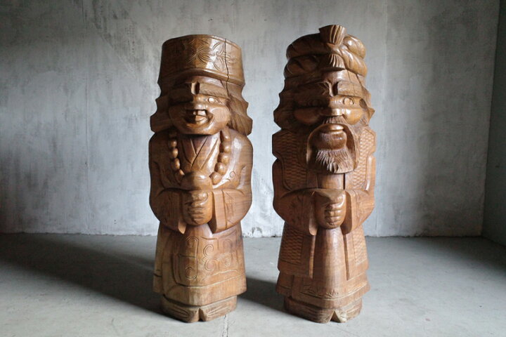 楽天市場】SALE アイヌ民族 ニポポ 木像 2体セット 作 村端 男女  
