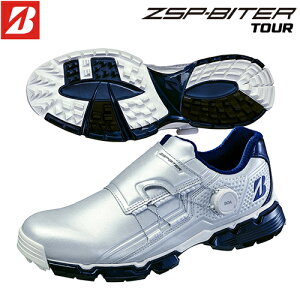 BRIDGESTONE GOLF �y �u���a�X�g�� �z ZSP-BITER TOUR SH2401 SB �����Y �S���t �V���[�Y �y 2024�N���f�� �z �V���o�[×�u���[ 3E �X�p�C�N���X �[�� �X�p�C�N �o�C�^�[ �c�A�[ �h�� BOA