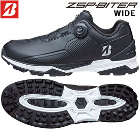 BRIDGESTONE GOLF 【 ブリヂストン 】 ZSP-BITER WIDE BOA SH2507 BK 4E ゴルフシューズ 【 2025年モデル 】 メンズ ゼロ・スパイク バイター ワイド 黒 スパイクレス ボア ダイヤル式