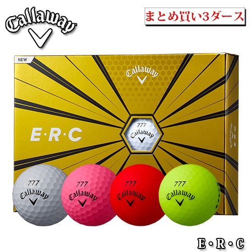 2019モデル イーアールシー Callaway【キャロウェイ】E・R・C -ERC- 2019 ゴルフ ボール (3ダース36球) まとめ買い【送料無料】【キャロウェイ ゴルフボール】