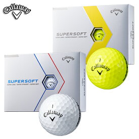 Callaway 【キャロウェイ】 SUPERSOFT スーパーソフト ボール (1ダース：12球) 【2023年モデル】 ゴルフボール 【キャロウェイ ボール】 【送料無料(一部地域除く)】