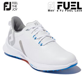 FOOTJOY 【 フットジョイ 】 FUEL Laced 2022 メンズ ゴルフ シューズ 55440 ホワイト/ブルー (W) フューエル レース [3E相当] 【2022年モデル】紐靴 ひもぐつ スパイクレス