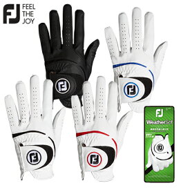 FOOTJOY 【 フットジョイ 】 FGWF23 WeatherSof ウェザーソフ ゴルフ グローブ 左手用 メンズ 【 2023年モデル 】 ネコポス便 【 フットジョイ グローブ 】