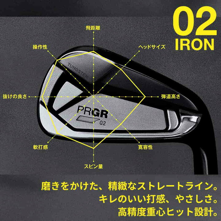 楽天市場】PRGR 【プロギア】 2023 02 アイアン 5本セット(#6-P 