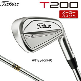 【メーカーカスタム】 Titleist 【 タイトリスト 】 T200 (23') アイアン 右用 6本セット(#5-P) Dynamic Gold スチールシャフト [日本正規品] 【2023年モデル】 Tシリーズ 【タイトリスト アイアン】