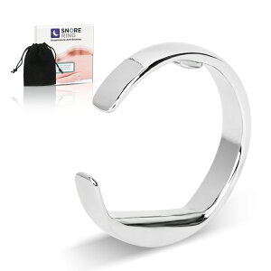 いびき防止リング 3サイズ S/M/L 睡眠の質向上 シルバーリング 指輪 いびき イビキ 快眠 安眠 いびき対策 いびき防止 いびき改善グッズ 寝息改善 いびき軽減 収納袋付 男女兼用 男性 女性 いび