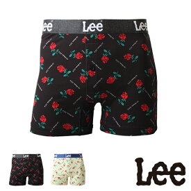 Lee（リー） ローズボクサーパンツ メンズ 前開き ブラック/イエロー M/L/LL AD8051B110